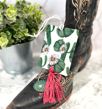 Full Cactus Reusable Felt Car Freshie