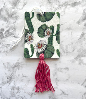 Full Cactus Reusable Felt Car Air Freshener