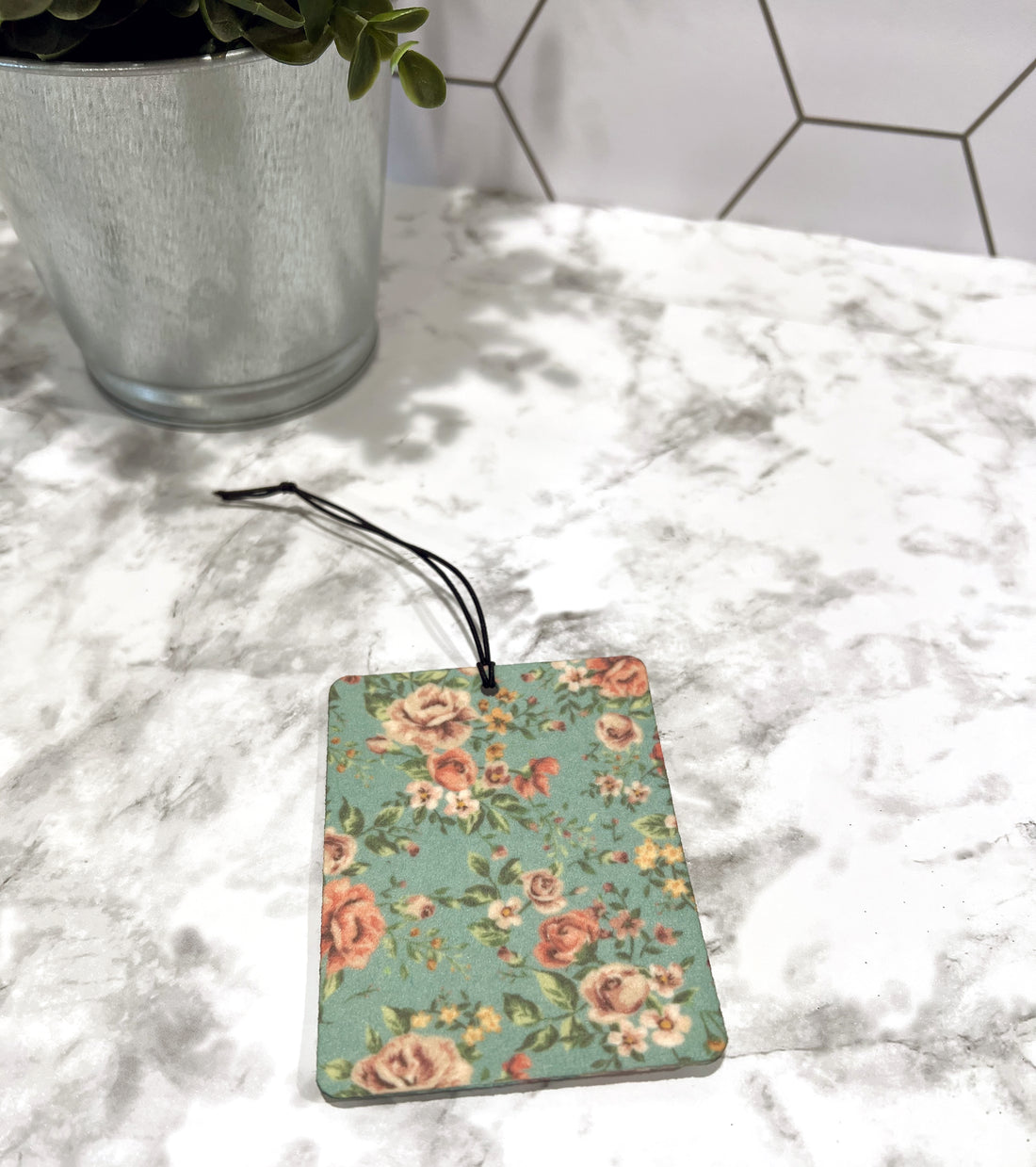 Vintage Floral Car Freshie Reusable Car Air Freshner