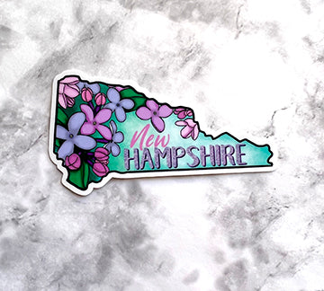 New Hampshire State Flower Sticker