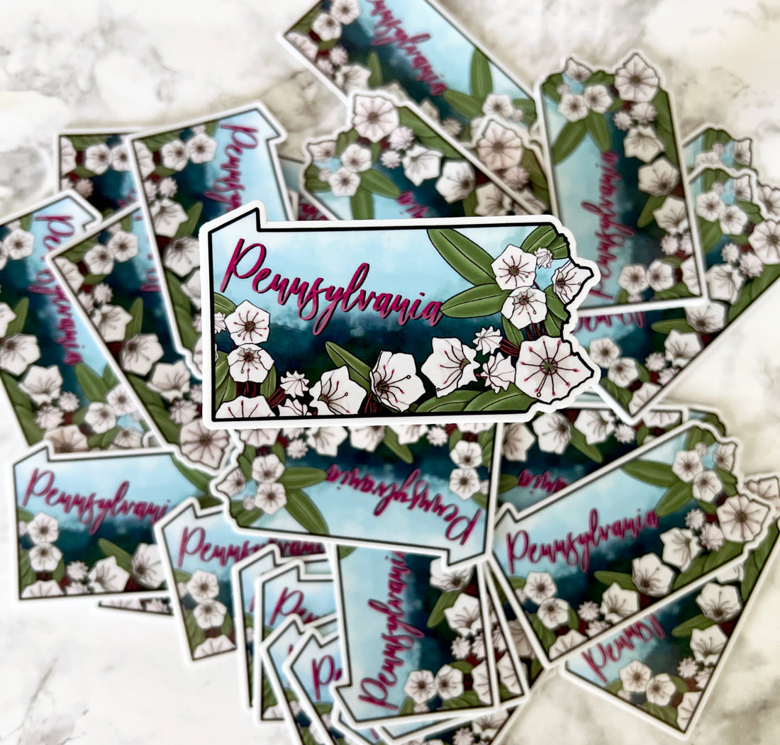 Pennsylvania State Flower Stickers