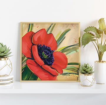 Vibrant Bloom 12x12 Art Print