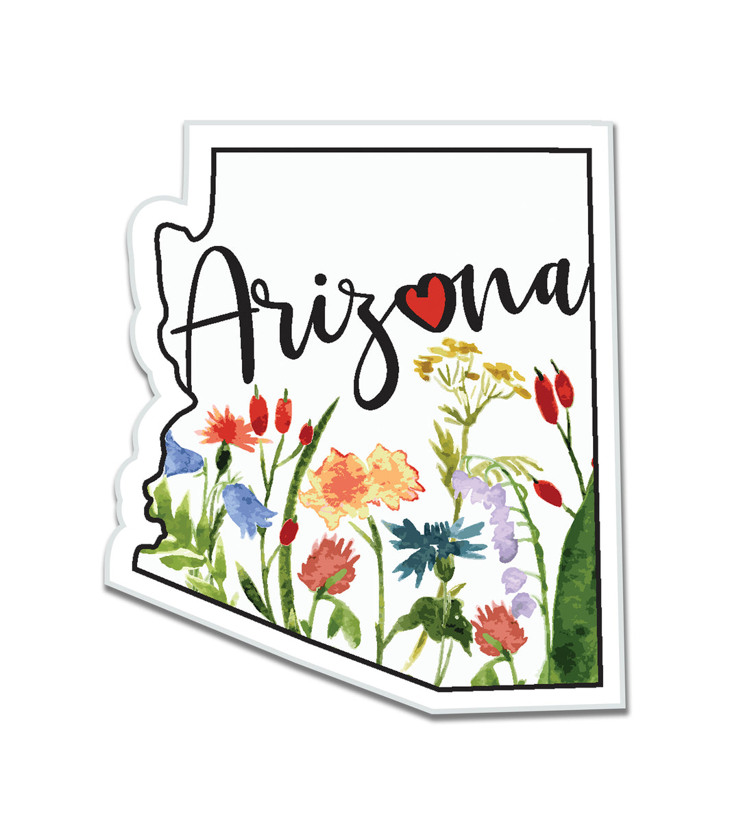 AZ wildflower state sticker