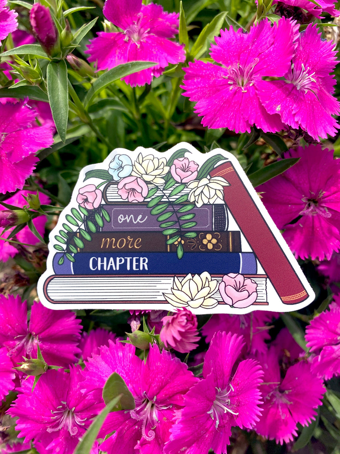 One more chapter sticker for book lovers