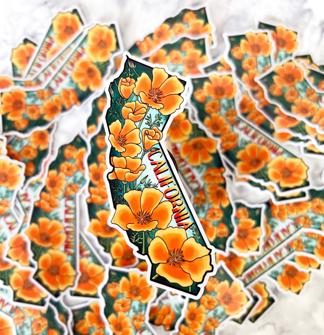 California State Flower Sticker