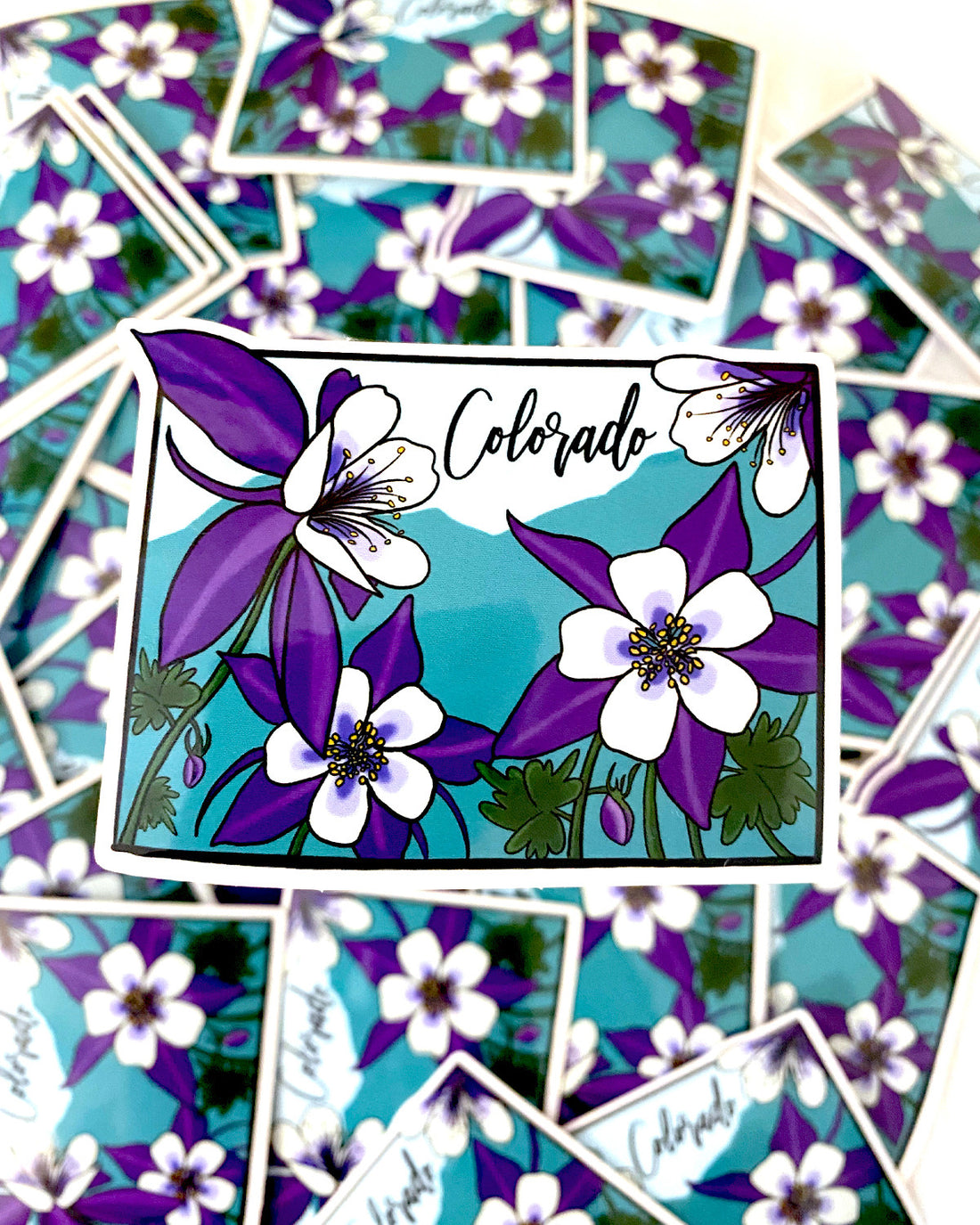 Colorado State Flower Sticker