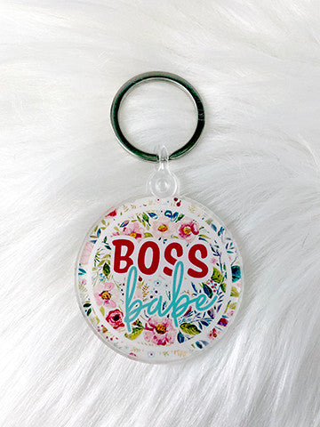 Boss babe keychain