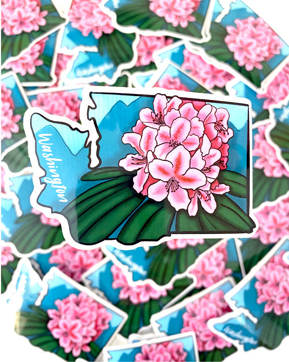 Washington State Flower Stickers