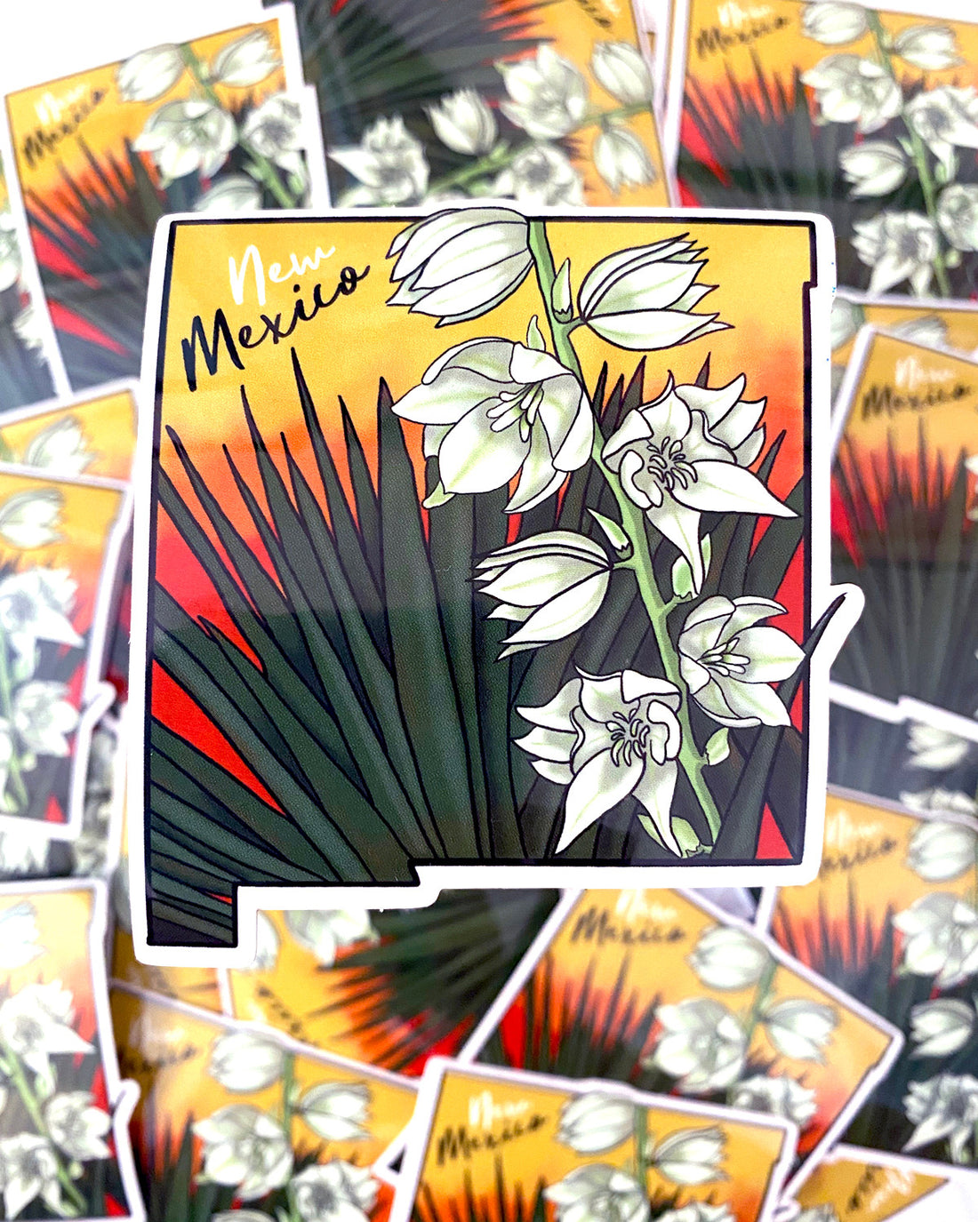 New Mexico State Flower Stickers