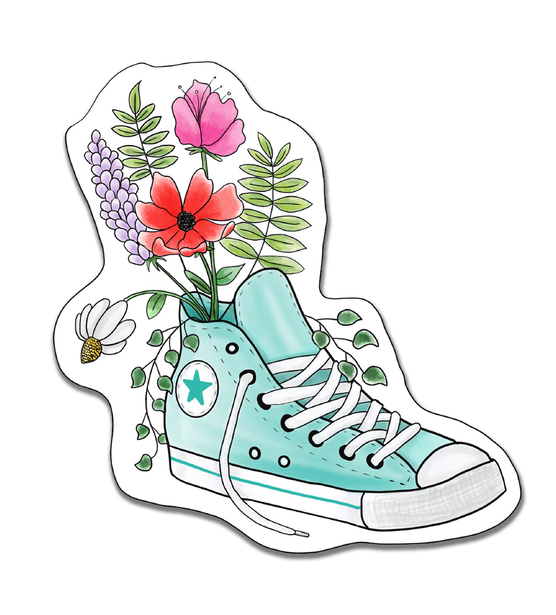 Blooming Shoe Sticker